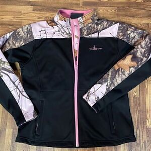 Habit woman soft shell  jacket camouflage Black/pink size S